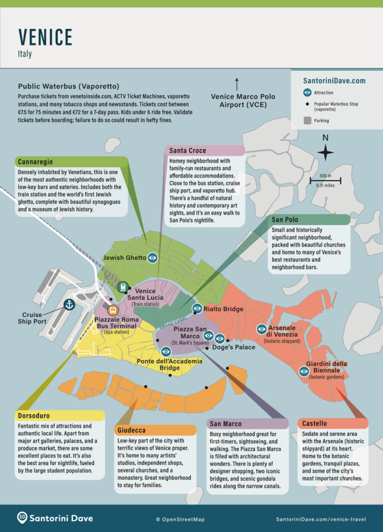 Map Of Venice Best Areas Neighborhoods