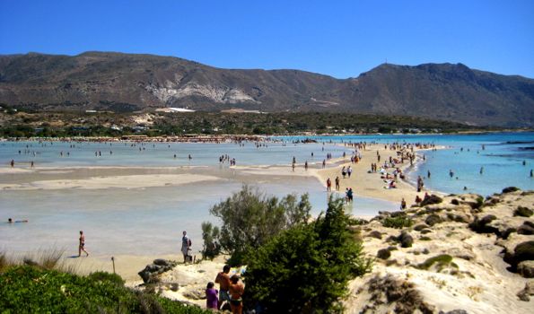 Elafonisi beach in southwest Crete.