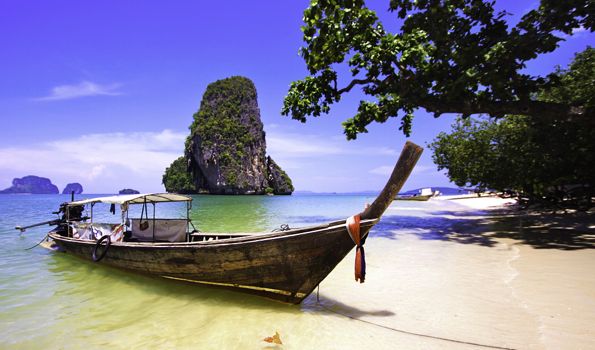 Railay Beach in Krabi, Thailand.