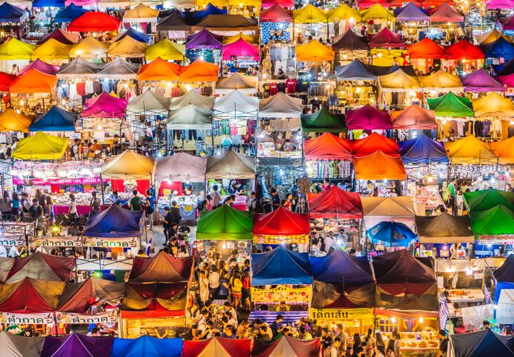 Market in Bangkok Thailand