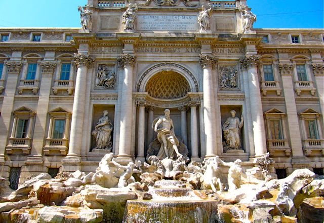Trevi Fountain in Rome.