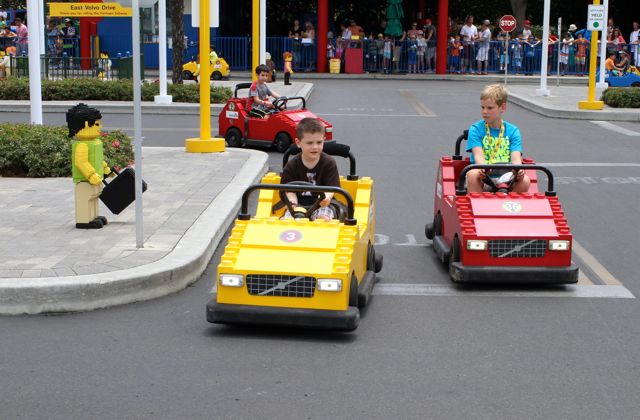 Legoland amusement park and rides.
