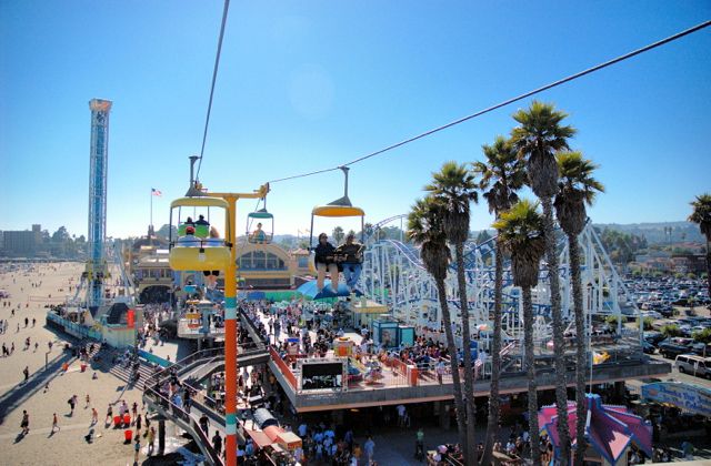 Santa Cruz boardwalk amusement park.