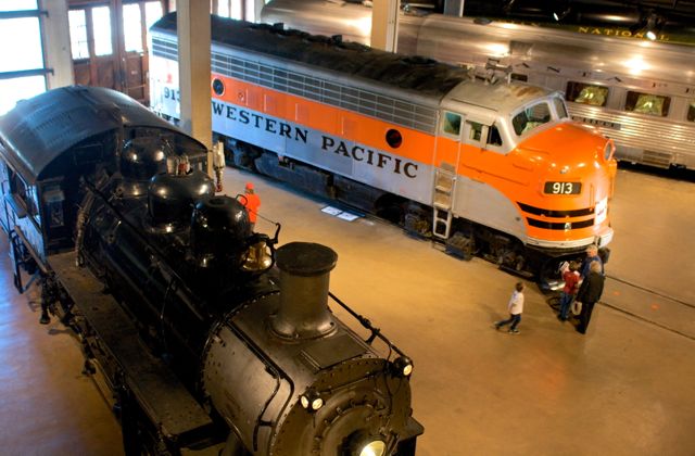 Train Museum for Kids in Sacramento, California. 