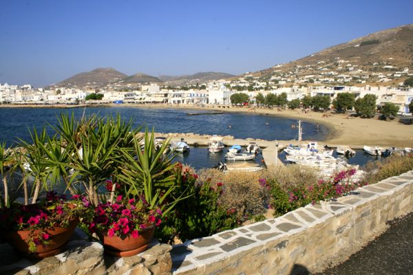 Parikia, the largest town on Paros.