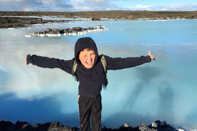 Iceland with Kids at the Blue Lagoon