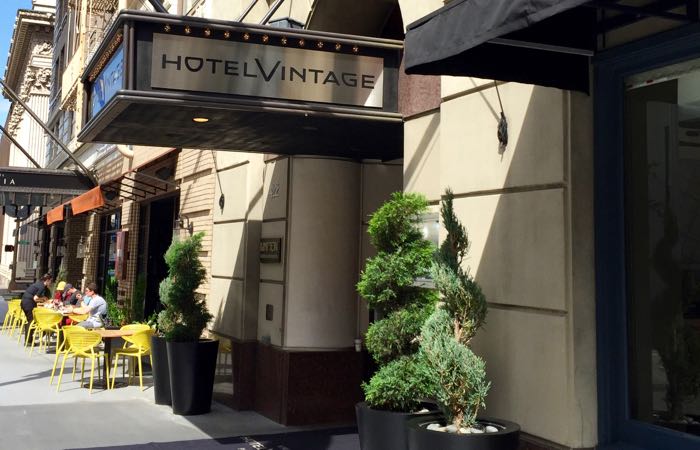 Central Portland boutique hotel with wine theme