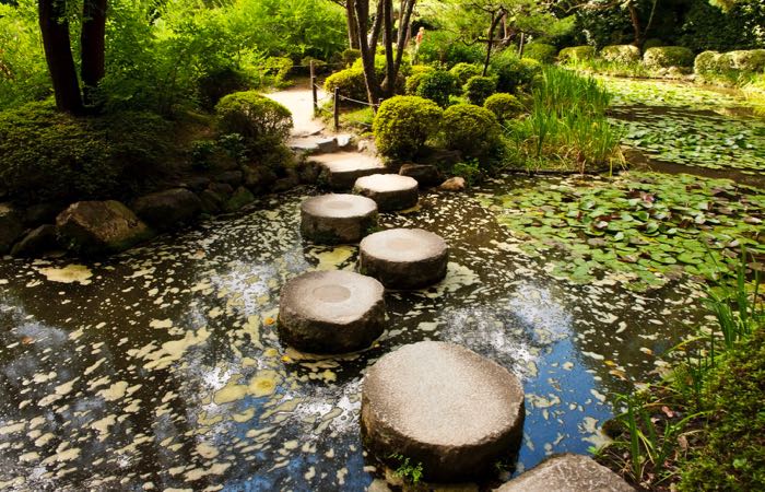 A Zen stone path at Kyoto's Heian Shrine
