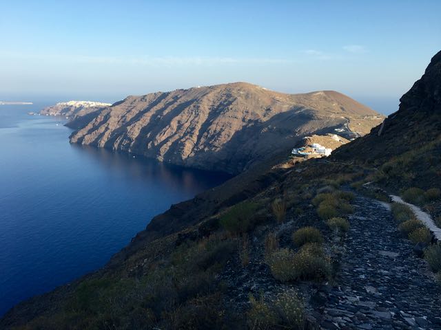 Walking vs driving on Santorini - you don't need a rental car for the best views