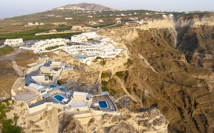 Volcano View Hotel is where the Kardashians stayed on their trip to Santorini.