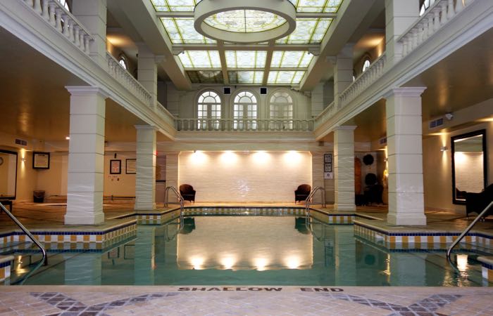 Toronto's Grand Hotel has a gorgeous indoor swimming pool.