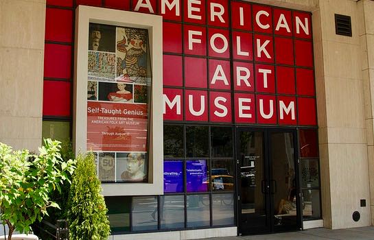The American Folk Art Museum in New York is free and located across from Lincoln Center.