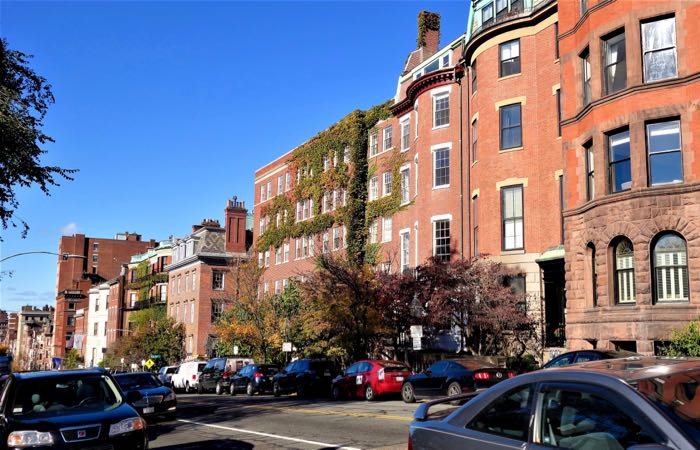 Boston's Beacon Hill neighborhood features Federal Style row houses.