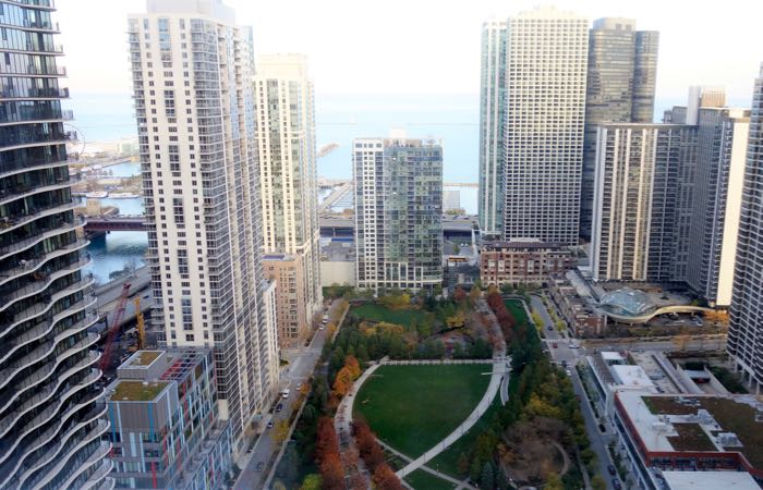 Chicago's new and modern Lake Shore East neighborhood.