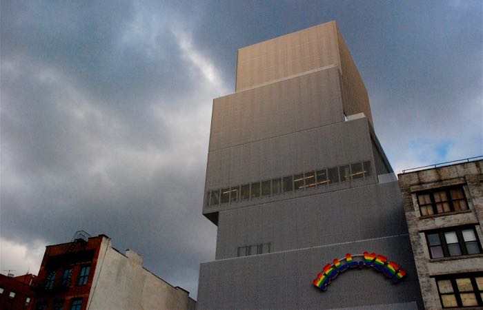 The striking facade of New York City's New Museum