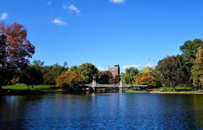 Boston Public Garden is featured in the children's book, Make Way for Ducklings.