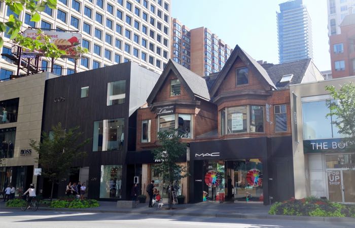 Toronto's Yorkville neighborhood is known for its luxury brand shopping.