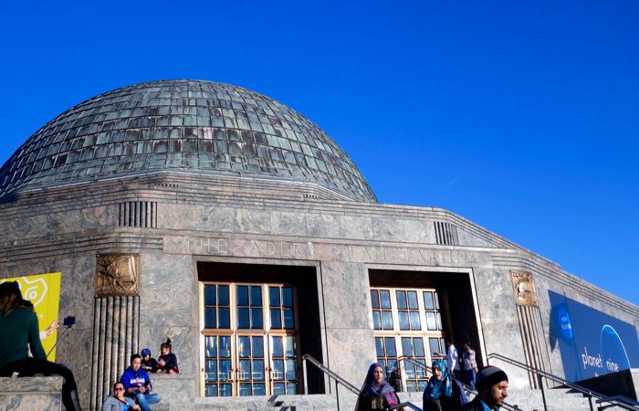 The Adler Planetarium is located in Chicago.