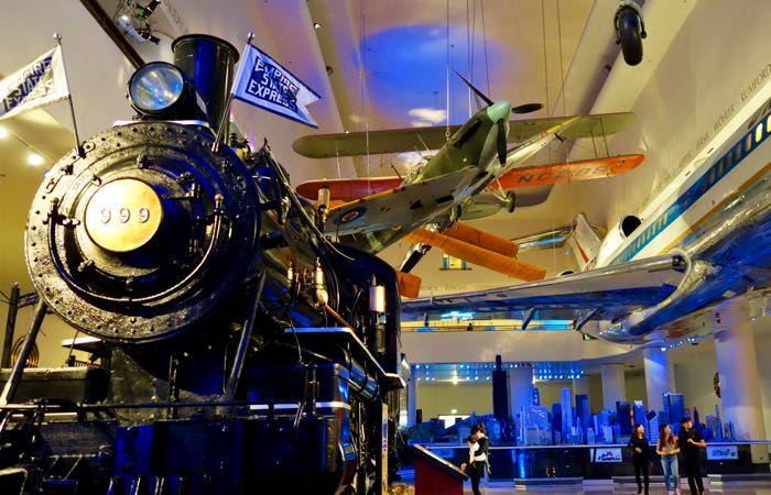 There's a steam locomotive inside Chicago's Museum of Science and Industry.