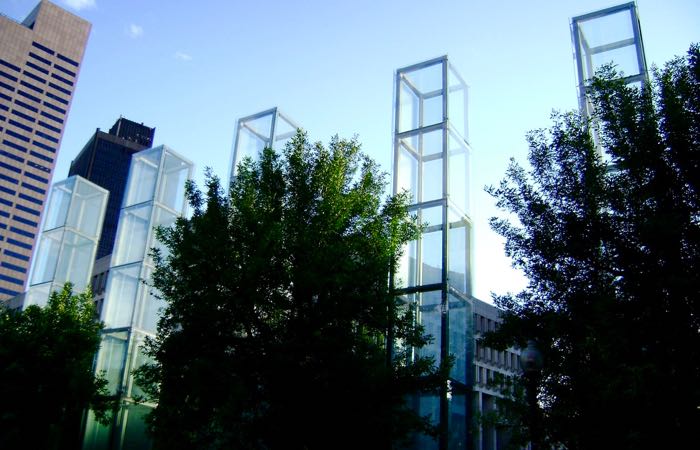 The New England Holocaust Memorial in Boston