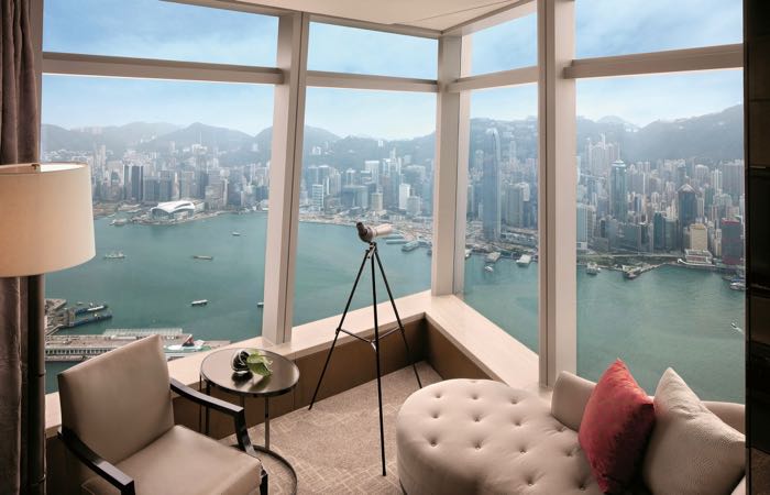 Hong Kong's Ritz-Carlton is the tallest luxury hotel in the world.