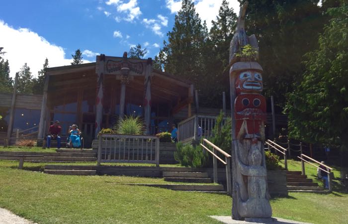 The Native American longhouse of Tillicum Village on Blake Island near Seattle