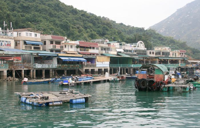 Take the ferry to Lamma Island from Central Hong Kong or Aberdeen.