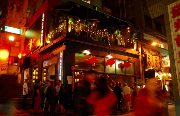Experience Hong Kong nightlife in the Soho neighborhood.