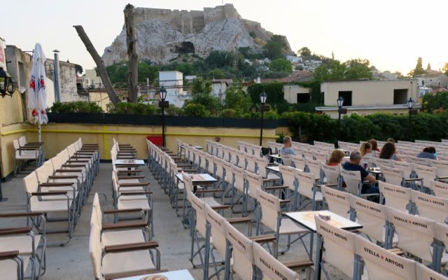 Best outdoor movie theater in Athens, Greece.