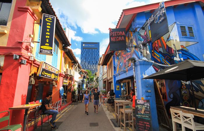 Haji Lane is the best shopping street in Singapore for independent designers.