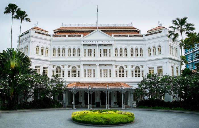 Raffles Hotel in Singapore is home of the Singapore Sling cocktail.