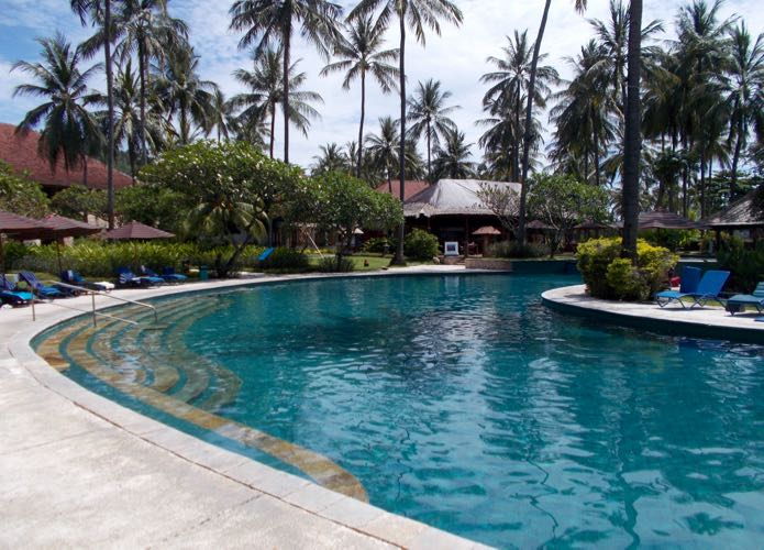 Lombok resort with family-friendly pool.
