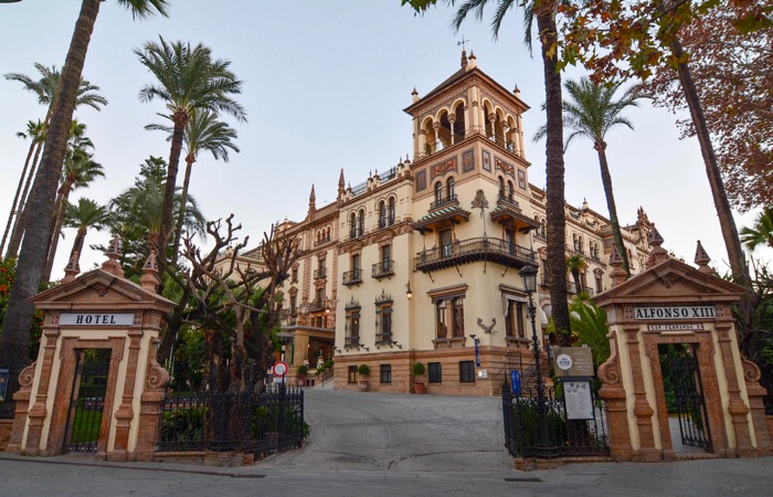 Hotel Alfonso XIII Seville five star hotel near the Alcazar.