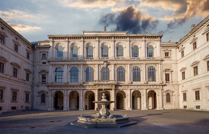 Rome's National Gallery of Ancient Art is located in the Palazzo Barberini