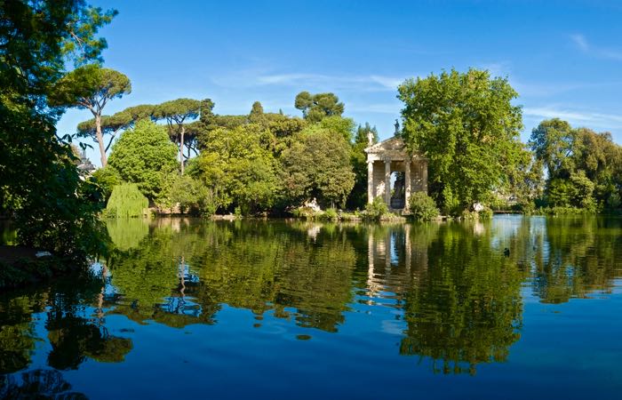 Giardina del Lago in Rome's Villa Borghese park