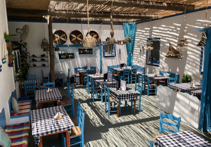 The best restaurant for traditional Greek food in Santorini.