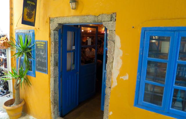 Hip Jazz bar in Fira, Santorini.