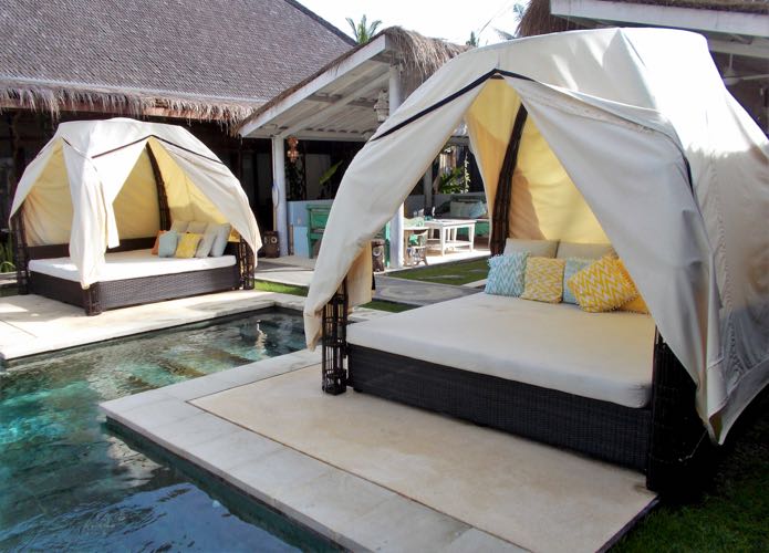 Lombok hotel with nice pool.
