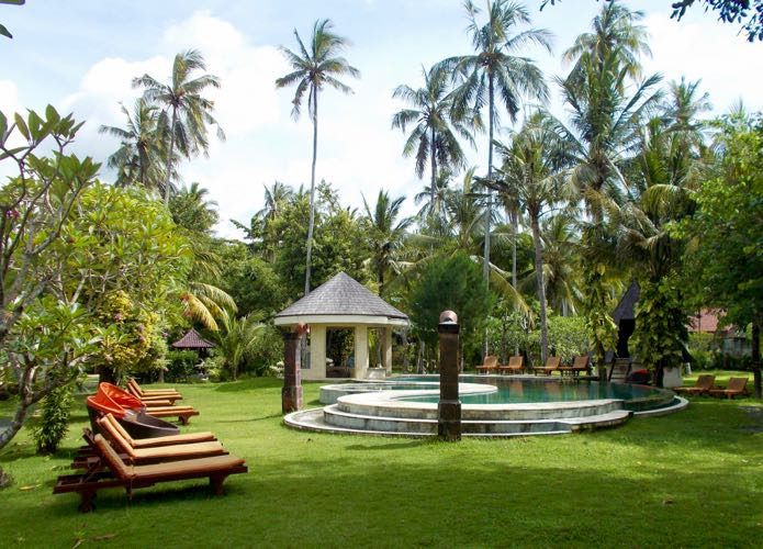 Luxury resort in Lombok.