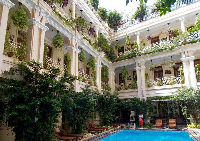 Historic Saigon hotel with swimming pool