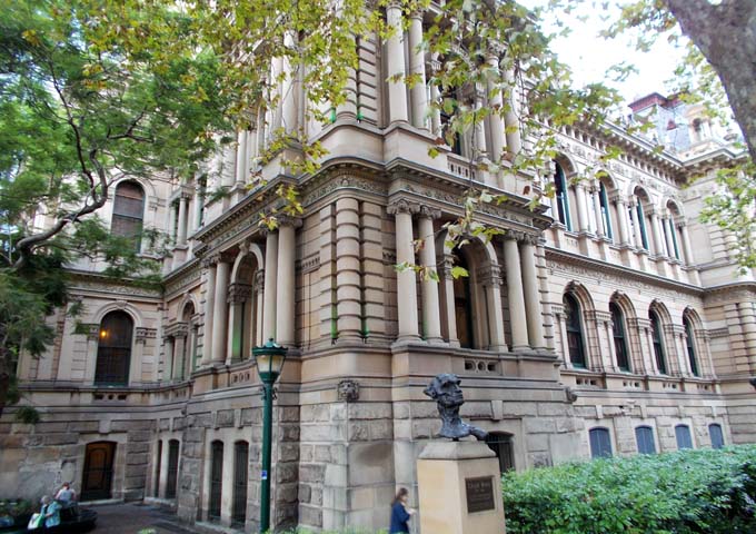Historic buildings near QT Sydney
