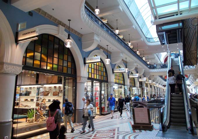 Popular shopping destination of Queen Victoria Building