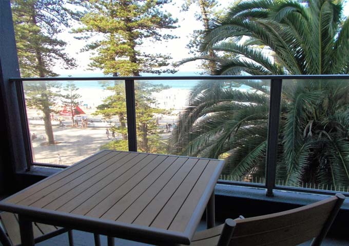 North Tower rooms have beach views and balconies