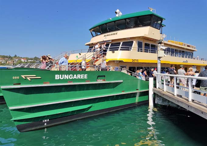 Manly ferry to city centre and Watsons Bay