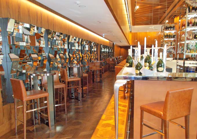 Champage Bar is located on a lower floor