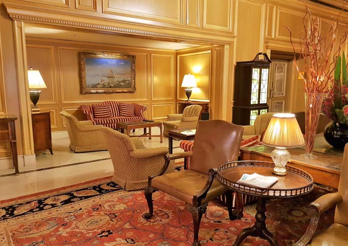 Elegant lobby with old world charm
