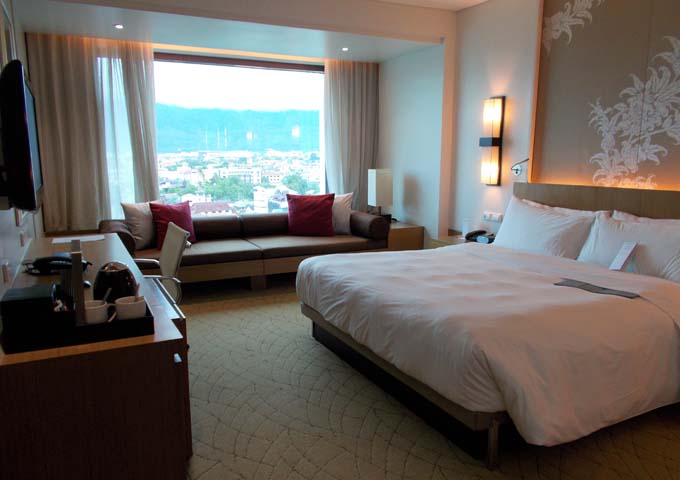 Excellent views from stylish Deluxe Rooms at Le Meridien