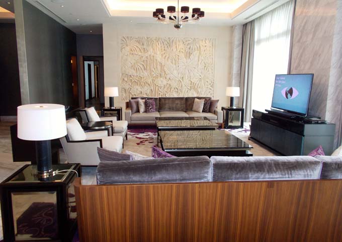 Spacious and classy suite at the Fairmont