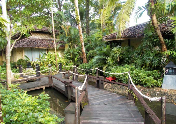 Ponds, bridges and greenery at large, kids-friendly Centara Tropicana Resort