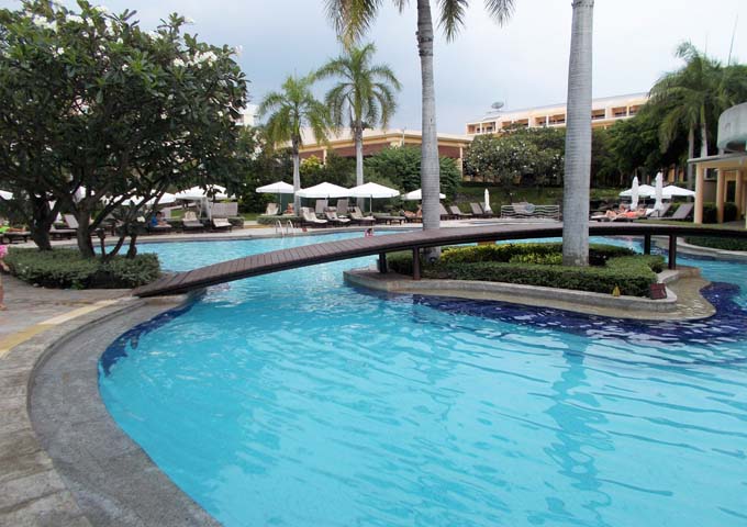 1 of 2 saltwater pools at family-friendly Dusit Thani